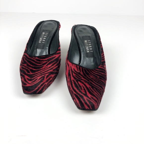 STUART WEITZMAN faux fur mule slides - Picture 2 of 7